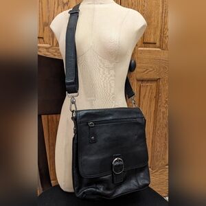 Leather cross body bag purse Audrey Brooke